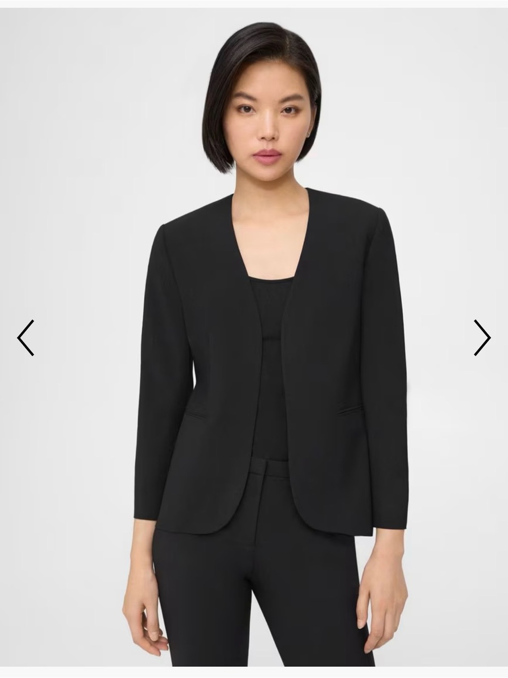 Theory NWT Women's Lindrayia Black Blazer & Pants Suit Size 16